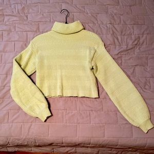 Vintage Green Turtleneck Sweater